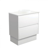 Fienza 750mm Reba Semi Inset Bianca Amato Double Draw Kickboard Vanity